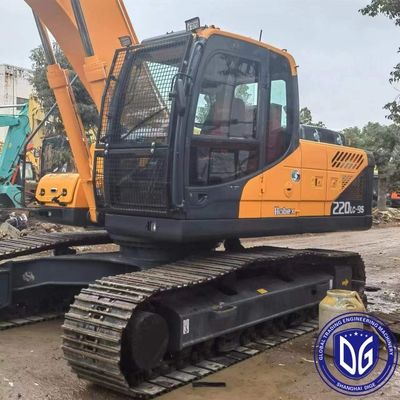 R220 22 tấn Xe đào Hyundai cũ có khả năng thích nghi cao và tất cả các địa hình