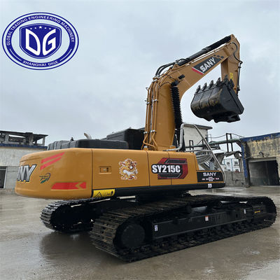 Sử dụng Sany SY215 21,5Ton Crawler Excavator với động cơ tiêu thụ nhiên liệu thấp
