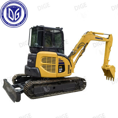 5.5 Ton Komatsu PC55 Tiêu thụ nhiên liệu thấp Máy đào mini hiệu suất cao