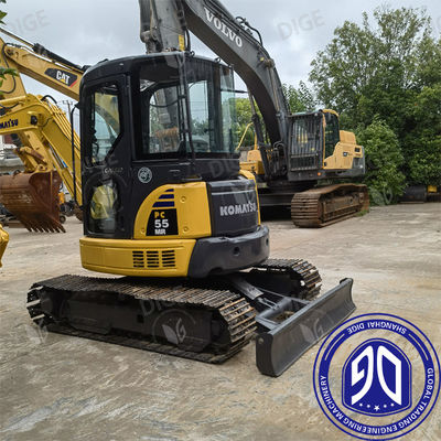 Máy đào thủy lực Komatsu PC55 4D88E-6 Mô hình động cơ và xây dựng bền cho công việc nặng