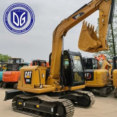 308E2 sử dụng Caterpillar 8 tấn Excavator với phản ứng thủy lực trơn tru