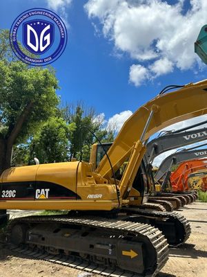 Động cơ mô-men xoắn cao 320C Caterpillar 20t Excavator được sử dụng với hệ thống thủy lực tốt