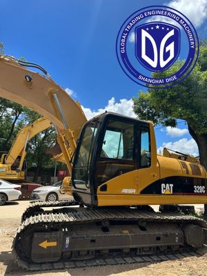 Động cơ mô-men xoắn cao 320C Caterpillar 20t Excavator được sử dụng với hệ thống thủy lực tốt