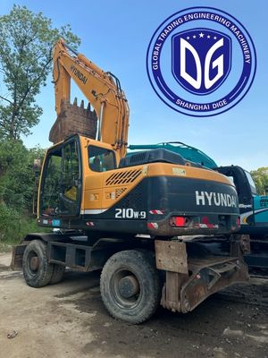 Máy đào 20 tấn Hyundai Model 210W-9 Xe đào bánh xe cũ trong tình trạng tốt