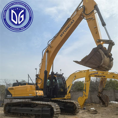 R485LVS nguyên bản Máy đào Hyundai cũ Máy đào lướt sử dụng Điều kiện làm việc