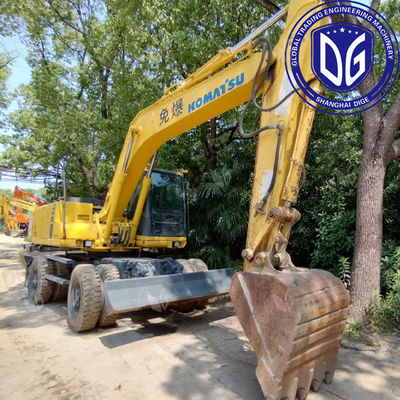 Nguồn gốc Nhật Bản PC150W Máy đào bánh Komatsu cũ PC150W Máy đào cũ Komatsu Máy đào thủy lực PC150W