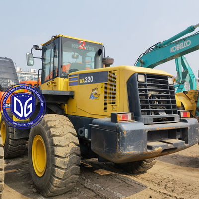 Loader phía trước Loader Komatsu cũ WA320-5 Sản xuất nguồn lao động nguyên bản