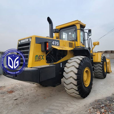 Bộ tải đầu Komatsu WA470-3 Thiết bị xây dựng máy tải cũ cho kỹ thuật khai thác mỏ lớn