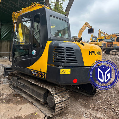 Hyundai cũ 80-7 8Ton thợ đào nhỏ Crawler và thợ đào thủy lực trong tình trạng tốt
