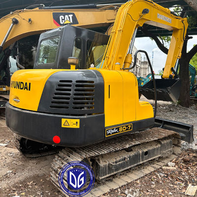 Hyundai cũ 80-7 8Ton thợ đào nhỏ Crawler và thợ đào thủy lực trong tình trạng tốt