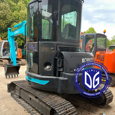 Máy đào thủy lực Mini Kobelco SK55 được sử dụng,5.5 tấn, 90% mới, sẵn sàng bán ngay.