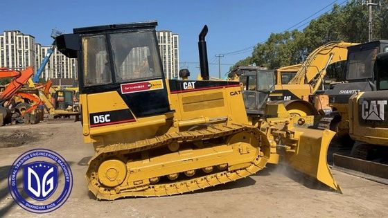 D5C sử dụng Caterpillar Dozer máy kéo thủy lực với sức mạnh tuyệt vời