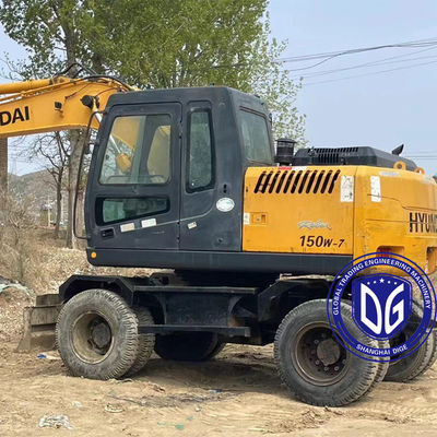 Splendid Used Hydraulic Excavator Hyundai 150W Wheel Excavator In Stock Được bán ngay