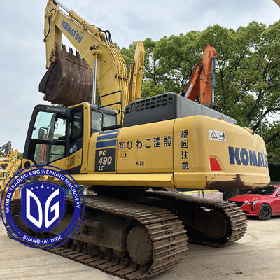 Được sử dụng Komatsu PC490 49Ton Crawler Excavator Thiết bị khai thác mỏ lớn gốc và có sẵn