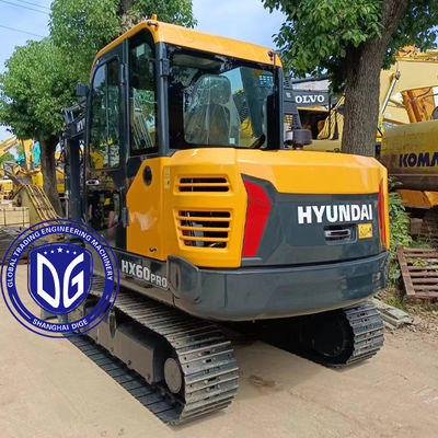 Hyundai HX60 6ton Crawler Excavator Mẫu mới và mới nhất với mức tiếng ồn thấp