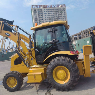 Máy đào cũ Caterpillar Backhoe Loader với hướng dẫn kỹ thuật từ xa suốt đời