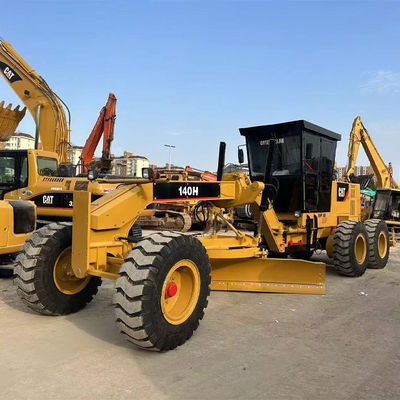 Hydraulic Driving Form Caterpillar Grader 140h 14677kg Trọng lượng máy cho và xếp hạng đường chính xác