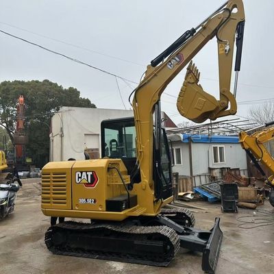 Máy đào Caterpillar đã qua sử dụng 5,6km / h Tốc độ và khả năng cơ động cho các trang web tái thiết đô thị bận rộn