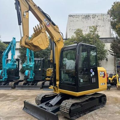 Máy đào Caterpillar đã qua sử dụng 5,6km / h Tốc độ và khả năng cơ động cho các trang web tái thiết đô thị bận rộn