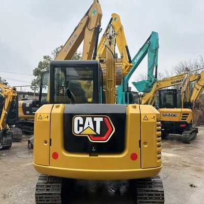Máy đào Caterpillar đã qua sử dụng 5,6km / h Tốc độ và khả năng cơ động cho các trang web tái thiết đô thị bận rộn