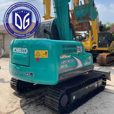 Được sử dụng Kobelco SK75 Excavator Track Moving Type Compact