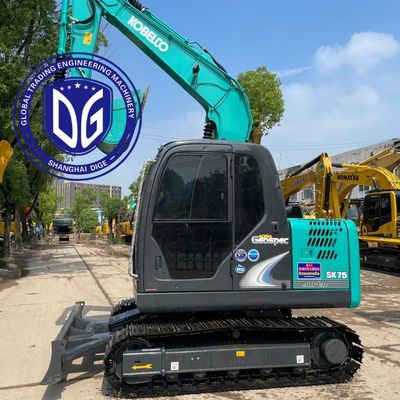 Được sử dụng Kobelco SK75 Excavator Track Moving Type Compact