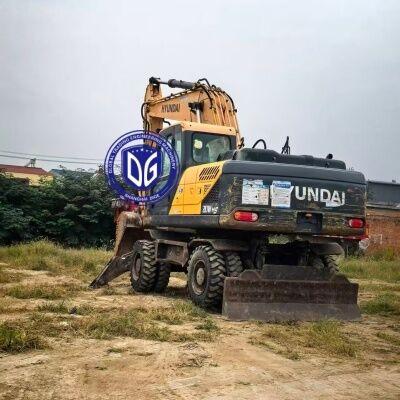 Anh Quốc sử dụng Hyundai 210W-9VS xe khoan bánh xe bán Hot bán 21Ton Excavator